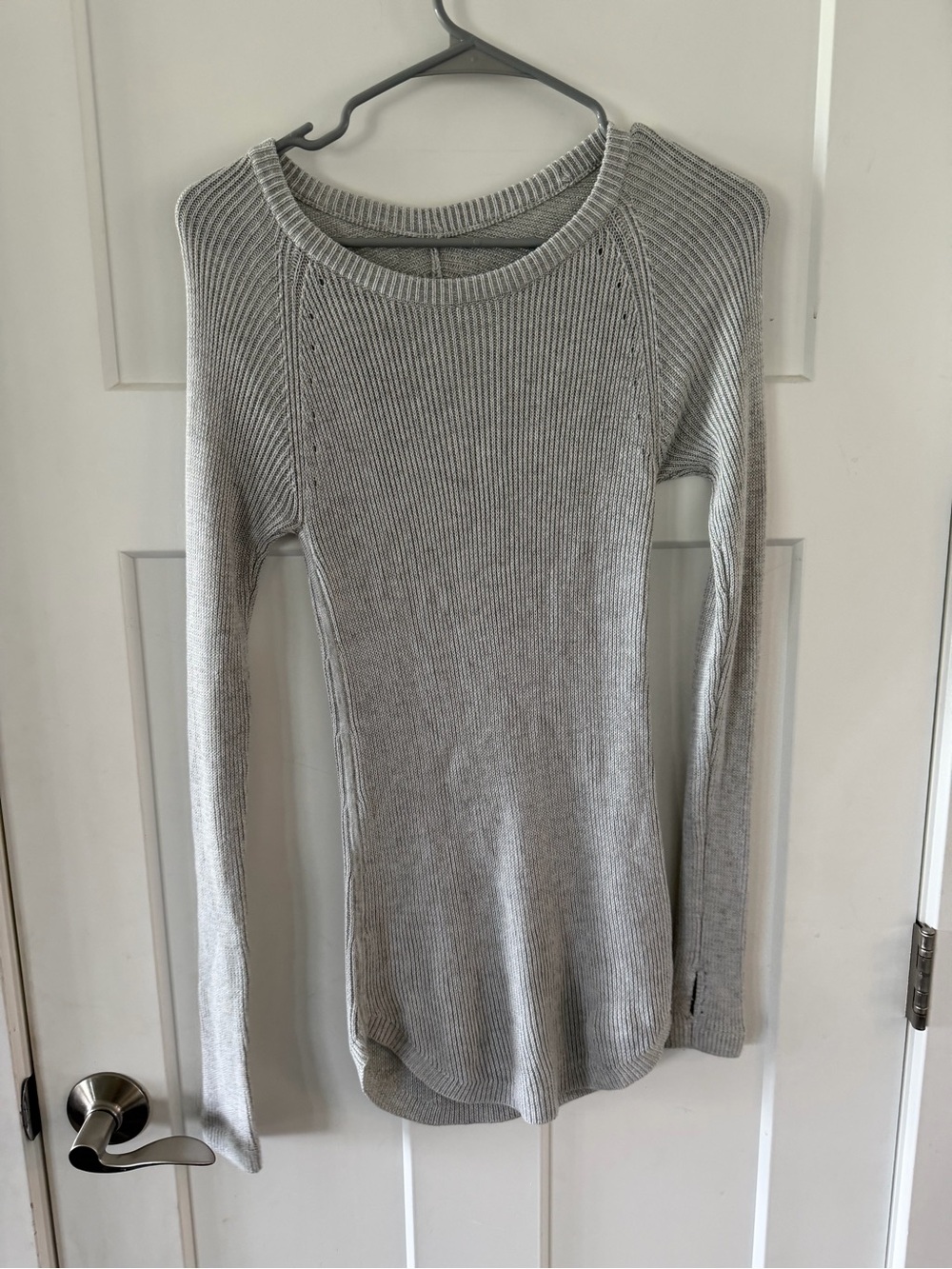 Lululemon Sit in Lotus Sweater - Heathered Light Ivory - Size 4
